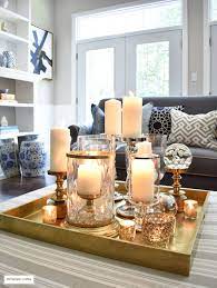 Style A Coffee Table Or Ottoman 3 Ways Citrineliving Ottoman Coffee Table Decor Coffee Table Decor Tray Table Decor Living Room
