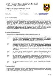 Heerstraße 150, 78628 rottweil, גרמניה. Allg Informationen Erich Hauser Gewerbeschule Rottweil