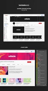 Is there any channels on youtube.com, which is teaches something? Youtube Channel Mockup Free Psd File On Behance
