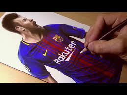 La pasada semana jorge messi regresó a barcelona procedente de argentina. Drawing Lionel Messi Youtube