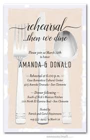 Blue and gold dots retirement party invitation. Flatware On Cream Wedding Rehearsal Dinner Party Invitations