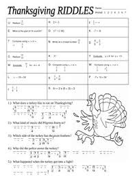 Solve A Variety Of Math Problems To Help Help Find Out The Answers To Thanksgiving Themed Riddles Thanksgiving Math Math Riddles Thanksgiving Math Worksheets