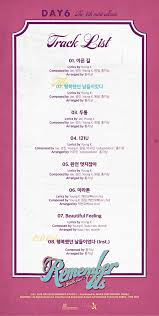Day6 Merilis Tracklist Lagu Untu Mini Album Ke 4 Remember Us Youth Part 2 Korean Area