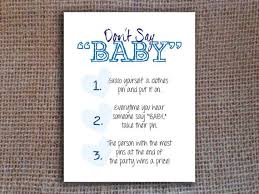 Dont Say Baby Add A Little Fun To Your Baby Shower With This Instant Download Dont Say Baby Gam Dont Say Baby Game Surprise Baby Shower Baby Shower Printables