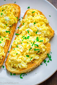 The Best Scrambled Egg Toast Cooktoria Add veggies like onion, tomato, bell pepper, scrambled eggs and some. the best scrambled egg toast cooktoria