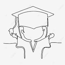 Imagenes de graduacion para dibujar. Graduados De Dibujo De Lineas Abstractas Con Nina Graduada Diploma Academia Graduacion Png Y Vector Para Descargar Gratis Pngtree