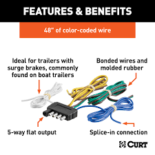 We did not find results for: Curt 58540 Trailer Side 5 Pin Flat Wiring Harness With 48 Inch Wires Walmart Com Walmart Com