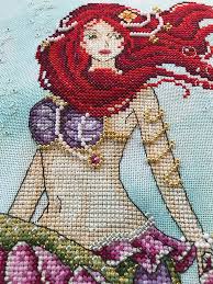 Mermaid cross stitch patterns free. Mermaid The Stitching Corner