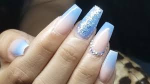 New nail art 2019/uñas acrilicas cortas difuminado color. Tecnica De Reversa Diseno Facil Y Elegante Unas Azules Youtube