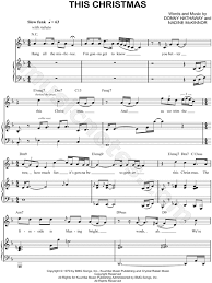 Chris Brown This Christmas Sheet Music In F Major Transposable Download Print Sku Mn0126185