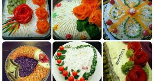 صور تزيين و تقديم بعض السلطات في المناسبات beautiful salad decoration beautiful salad recipes desserts