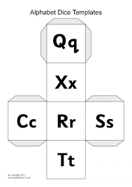 Search engine for 3d printable models. Alphabet Dice Net Templates Sb12082 Sparklebox