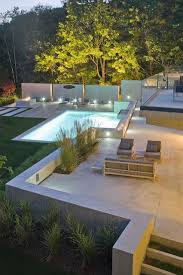 40 Fancy Swimming Pools For Your Home You Will Want To Have Them Immediately Modern Landscape Design Modern Landscaping Pool Patio Designs