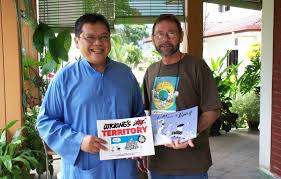 His works mostly illustrate malaysia's social and political scenes, portraying them in a comedic light without bias. Holiday Report 1 Meeting Lat Wicking