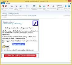 The latest from deutsche bank and the world of finance. Achtung Kontoprobleme Von Deutschebank Schuetze Consulting Schuetze Consulting De Vorsicht E Mail