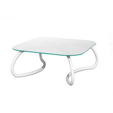 This is a diy video on how to use fabric boards to make a coffee table! Nardi Outdoor Square Coffee Table Loto Relax 95 X 95 Cm Garden Collection Striped White Glass Float Plateau Varnished Aluminum Legs Myareadesign Com