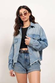 Bring Me Back Light Wash Denim Jacket 64 Tobi Us