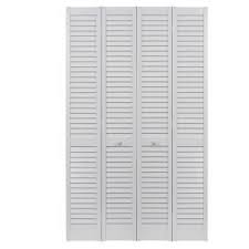 Truporte 30 In X 80 50 In 3080 Series 3 Lite Tempered Frosted Glass Composite Off White Interior Clo Bifold Closet Doors Bifold Doors Louvered Interior Doors
