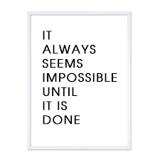 Dann tippe ihn einfach ein und verwende ihn als thema für dein lesezeichen. Poster Impossible 30x40 Cm Schwarz Weiss Spruch Typopgraphie Photolini Bilderrahmen Fotowande Poster Und Geschenke