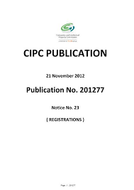 Tomorrow we take a moment and pay tribute to our fallen heroes: 201277 Notice 23 Cipc Is