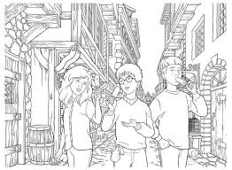 And also with his enemies, teachers and magical creatures. Harry Potter Cartoon Coloring Pages Coloring And Drawing