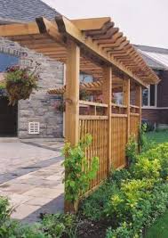 The trellis installs easily by pushing the spiked feet into the ground. Best Privacy Screen Pergola Trellis Ideas Outdoor Pergola Pergola Garden Backyard Pergola