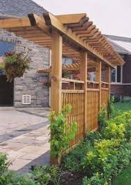 If you are not satisfied with the option backyard trellis ideas, you can find other solutions on our website. Best Privacy Screen Pergola Trellis Ideas Outdoor Pergola Pergola Garden Privacy Fence Landscaping