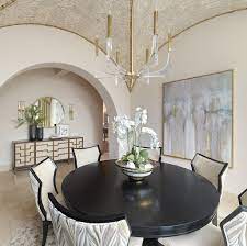 The dinning room is casually elegant. 75 Beautiful Mediterranean Dining Room Pictures Ideas August 2021 Houzz