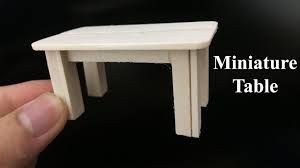 How To Make Popsicle Stick Miniature Table Ice Cream Stick Craft Ideas Ice Cream Stick Craft Craft Stick Crafts Popsicle Stick Houses