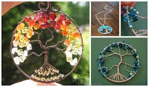 A symbol of your family tree its a stunning art decor in your room.thank you for watching! Diy Tree Of Life Bead Wire Pendant Tutorial Video