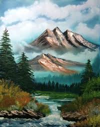 Maybe you would like to learn more about one of these? Floating Mountains Canvas Wall Art Nature Floating Mountaiins Canvas Print Art Artwork Artpaintin Landscape Paintings Acrylic Bob Ross Art Bob Ross Paintings