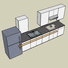 One wall kitchen layout with window. Single Wall Kitchen Window Over Sink Microwave Above Oven Cooktop One Wall Kitchen Kitchen Design Small Kitchen Layout