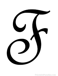 printable cursive letter f print letter f in cursive writing
