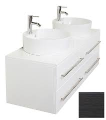 Vediamo in quali casi installare in bagno un mobile con doppio lavabo e quando invece è opportuno restare fedeli alla soluzione tradizionale. Mobile Bagno Novum Xl Antracite Venato Con Doppio Lavabo Mobili Bagno Doppi 121 150 Cm Mobili Bagno Doppi Emotion 24 It