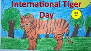 — united nations (@un) july 29, 2021 tigers are top predators and are essential to the environment as they play a significant role in maintaining the harmony of the ecosystem. Poster Making On International Tiger Day Easy Drawing On International Tiger Day Tiger Day Youtube