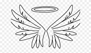 Holy cow cartoon line drawing, vector, horizontal, over white. Drawn Angel Halo Drawings Of Angel Halo Hd Png Download 640x480 2523213 Pngfind