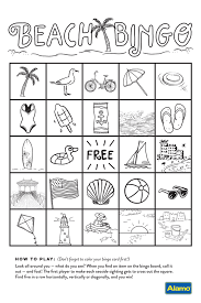 Vacation Activity Sheet Beach Bingo Vacation Activities Business For Kids Family Friendly Games