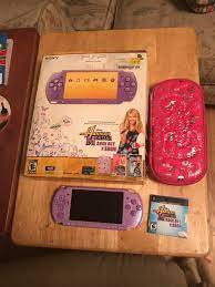 Amazing Almost New Condition Hannah Montana Sony Psp Comes With Original Box Purple Psp Hannah Montana Rock Hannah Montana Hannah Montana Funny Cute Games