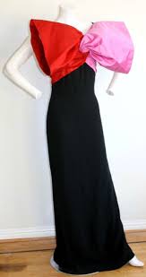 Bill Blass Vintage Gown Avant Garde Bow Dress 1stdibs Com Black Bow Dress Dresses Dress With Bow