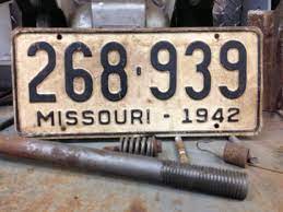 Old License Plate Vintage Metal Antique Missouri By Greenbeekc 14 99 Old License Plates Vintage License Plates Vintage Metal