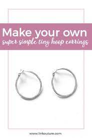 Memory wire, beads, jump rings, earring findings and at least 3 basic jewelry making tools. How To Make Your Own Small Diy Hoop Earrings Hoop Earrings Small Tiny Hoop Earrings Hoop Earrings
