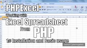 phpexcel working with excel spreadsheet in php 1 how to install and test php excel