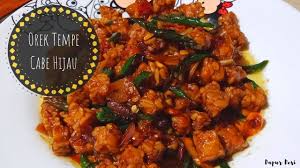 Tempe orek untuk bayi : Resep Orek Tempe Cabe Hijau Juragan Bulat