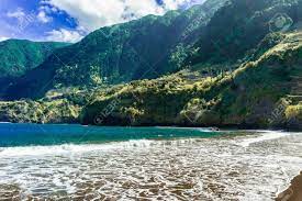 The '' porto do seixal beach'' is located on the northwest side of the island, more precisely in seixal village, it is name was derived from the abundance of pebbles on the. Natural Beaches At Black Sand Of Cais Do Seixal Madeira Island Stock Photo Picture And Royalty Free Image Image 125028929