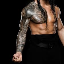 The 50 Coolest Tattooed Superstars In Wwe History Roman Reigns Tattoo Tribal Sleeve Tattoos Maori Tattoo