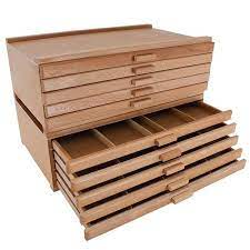 U S Art Supply 10 Drawer Wood Artist Supply Storage Box Pastels Pencils Pens Markers Brushes Walmart Com Art Supplies Storage Artist Supplies Storage Craft Room Storage