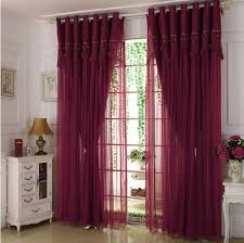 Wine Color Maroon Curtains Lace Sheer Blackout Maroon Curtains Curtains Living Room Burgundy Curtains