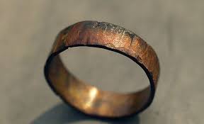 Custom Copper Ring Band For Men Women Wood Grain Finish Choose Your Width Copper Wedding Ba Copper Wedding Band Mens Wedding Rings Wooden Rings Engagement