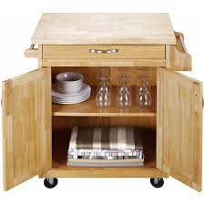 Kitchen islands with shelves and drawers provide extra space for storing kitchen essentials. Mainstays Kitchen Cart With Drawer Spice Rack Towel Bar Butcher Block Top Natural Walmart Com Walmart Com