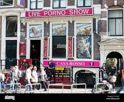 Live Porno Show in Amsterdam Red Light District Stock Photo - Alamy